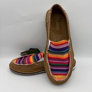 Lamo Colorful Striped Women's Loafers 7
